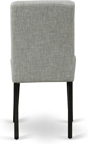 Miniatura 11 de East West Furniture DLAB3-BLK-06 - Juego de comedor de 3 piezas para espacios pequeños, contiene una mesa de comedor redonda con Dropleaf y 2 sillas