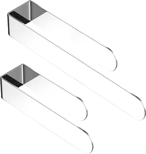 Miniatura 13 de HUFEEOH Paquete de 2 soportes adhesivos para toallas de mano, soporte adhesivo para toallas montado en la pared, soporte de toalla de cocina