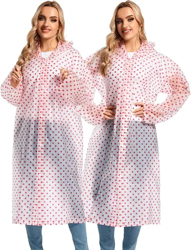 Miniatura 11 de 2 abrigos de lluvia de Borogo para adultos, chaquetas de lluvia reutilizables para hombres y mujeres