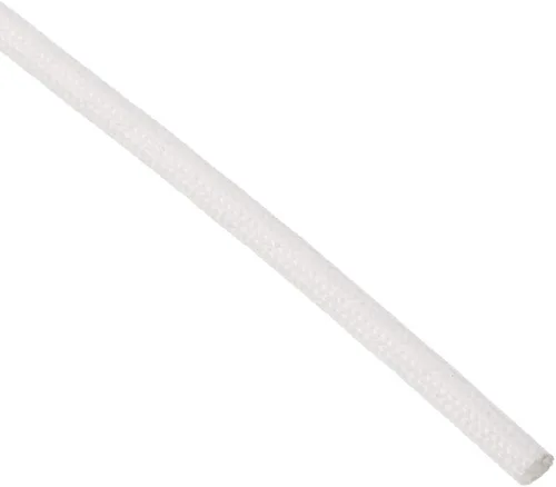 Miniatura 9 de uxcell Manga de la trenza del aislamiento, 33Ft-0.039 in alto TEMP manga de fibra de vidrio de silicona blanca