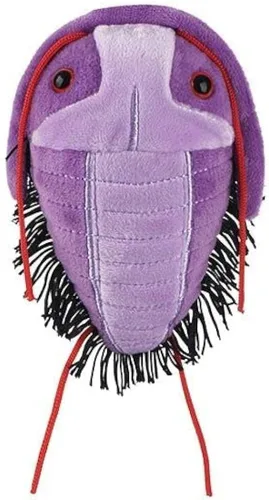 GIANT MICROBES Fuzzy Fossils Trilobite Plush - Aprende sobre fósiles y criaturas prehistóricas, regalo único para familiares, amigos, científicos,