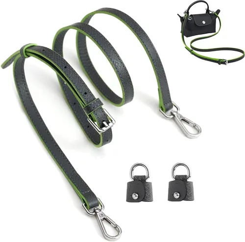 Miniatura 12 de Chispee Correa de hombro para bolsa de cuero, correas de repuesto para bolso cruzado, kit de conversión ajustable para mini bolso Longchamp