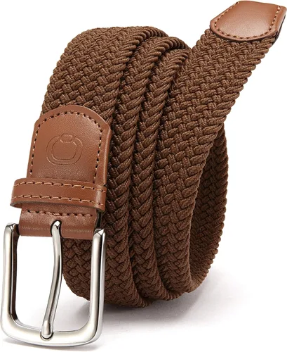 Miniatura 13 de CHAOREN Cinturón para hombre, cinturón de golf trenzado elástico para hombres de 1 3/8 pulgadas, regalo para pantalones de golf, pantalones cortos