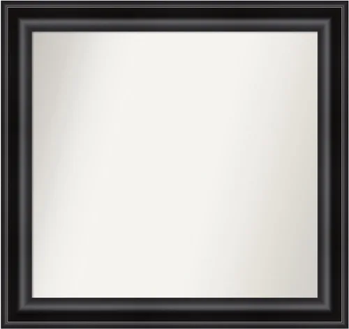 Miniatura 280 de Amanti Art Espejo personalizado, espejo de baño negro puente, espejo de pared o espejo de tocador de baño sobre el fregadero (26 x 26 pulgadas)