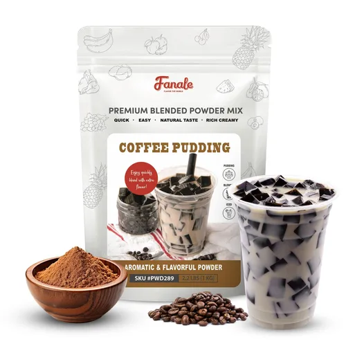 Miniatura 10 de Fanale Té en polvo con leche de azúcar morena Okinawa prémium Polvo saborizante de té de burbujas, perfecto para hornear, batidos y bebidas, 2.2