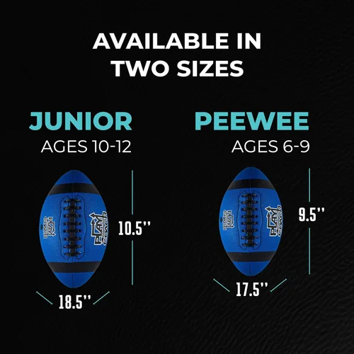 Miniatura 5 de PlayCoach Fútbol Juvenil en Tallas Junior y Peewee con 10 Rutas Básicas de Pase para Niños de 6 a 12 años - Aprobado por Drew Brees, Fútbol de Cuero