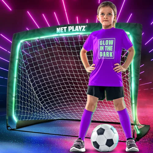 Miniatura 8 de NET Playz Soccer Goals Soccer Net - Kids Pop-up Football Goals for Backyard Practice & Training, Portable 4' x 3', Black