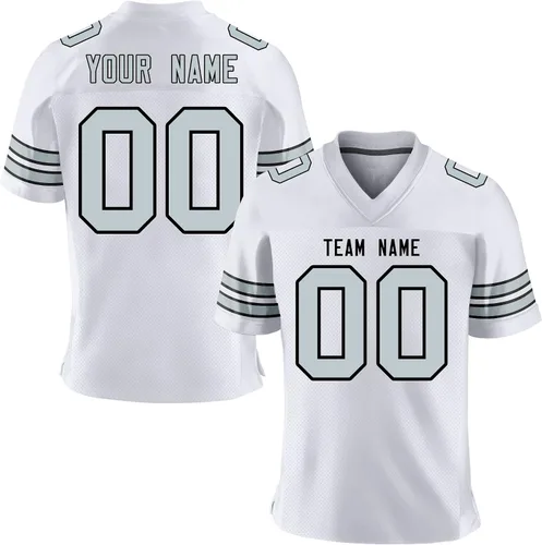 Camisetas de fútbol de costura personalizadas para hombresmujeresjóvenes, personaliza el nombre y número de tu equipo, blanco-1