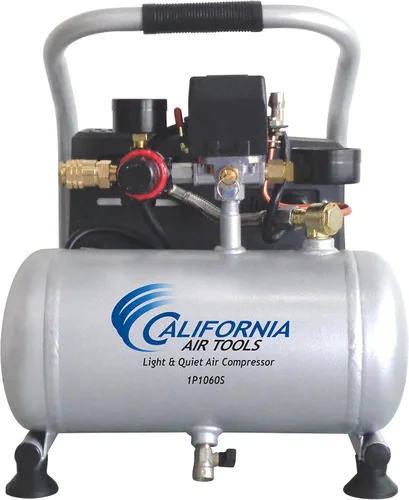 Miniatura 5 de CALIFORNIA AIR TOOLS 255C - Olla a presión de 2.5 galones para fundición, azul y compresor de aire portátil ligero y silencioso CAT-1P1060S