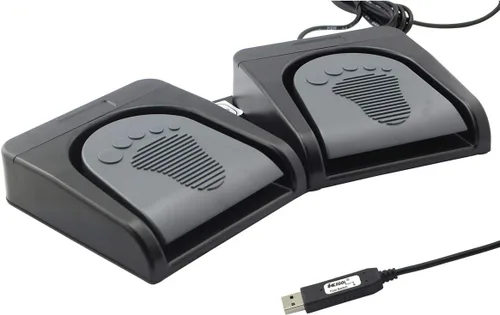 Miniatura 5 de iKKEGOL Conjunto de pedal doble USB actualizado Control de interruptor de 2 pies Programa de interruptor de pie de botón de 2 teclas Videojuego