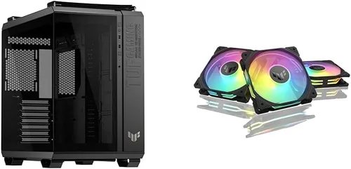 Miniatura 4 de Paquete de estuche para juegos ASUS TUF Gaming GT502 Horizon ATX Mid-Tower + kit de iluminación ASUS TUF Gaming ARGB para GT502 Horizon Series