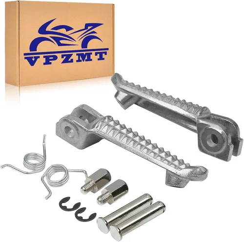 Miniatura 7 de Reposapiés delantero y trasero de motocicleta para Yamaha YZF R1 '98-2019, R6 '03-2020 (delantero+trasero, negro)