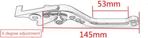 Miniatura 7 de motocicleta corto freno Palanca de embrague para KAWASAKI VERSYS 1000 2015 – 2016 Vulcan/S 650 cc 2015 – 2016 Versys (650CC) 2015 – 2016, Negro