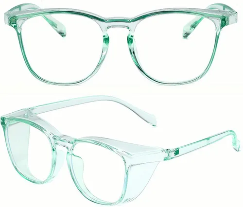 Miniatura 22 de Anteojos de seguridad que no se empañan, con protección UV400, lentes con bloqueo de luz azul para hombres y mujeres, anteojos transparentes