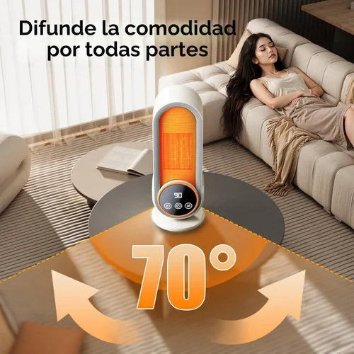 Miniatura 4 de Calentador de espacio para interiores - Calentador portátil de eficiencia energética con termostato ajustable, tecnología de cerámica de Púrpura