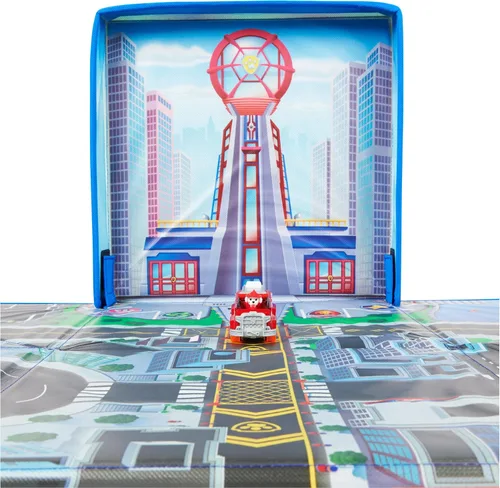 Miniatura 8 de Paw Patrol, Juego de alfombrillas de juego de película True Metal Adventure City con 2 autos de juguete exclusivos (exclusivo de Amazon), escala