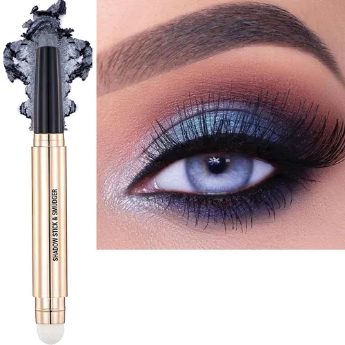 Miniatura 11 de Barra de Sombra de Ojos Rosa, Lápiz de Sombra de Ojos Cremoso, Acabado Brillante, Hipoalergénico, Resistente al Agua, de Larga Duración, Lápiz