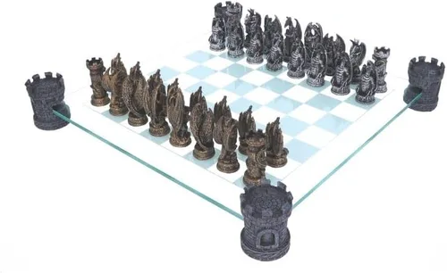 Miniatura 5 de Nemesis Now Juego de Ajedrez Kingdom of The Dragon 16.9 in Bronce
