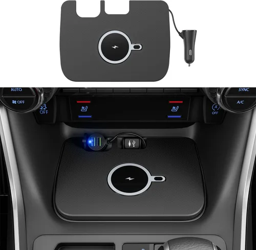 Miniatura 7 de Xipoo Cargador inalámbrico compatible con Dodge Ram 2019-2024, bandeja almohadilla de carga inalámbrica magnética de carga rápida, repuesto