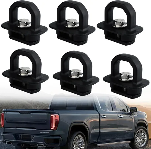Miniatura 7 de 6 anclajes de amarre para caja de camioneta para Chevy Silverado/GMC Sierra Pickup 2007-2022 y Chevy Colorado/GMC Canyon 2015-2022