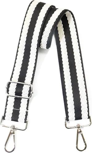 Miniatura 27 de Correa de Bolso Ancha Correa de Hombro Ajustable Correa de Repuesto Cruzada Correa de Bolso de Hardware Plateado
