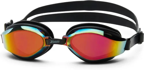Zoggs Gafas de natación unisex para adultos Endura Max Titanium ajustables con junta de silicona y lentes de protección UV antivaho
