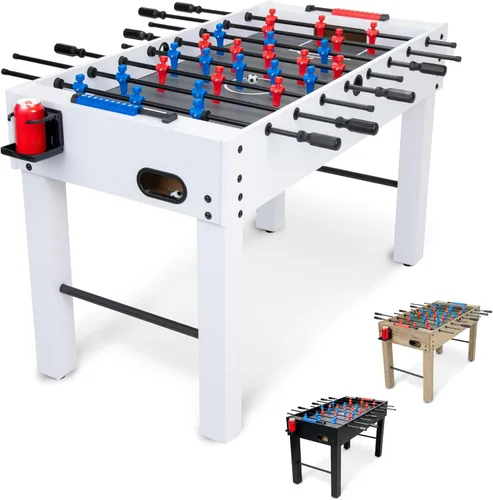 Miniatura 8 de GoSports Mesa de futbolín de 48 pulgadas para el hogar, la oficina o la sala de juegos, elige el color Negro