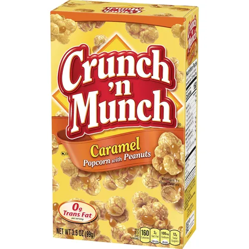 Miniatura 5 de CRUNCH 'N MUNCH Palomitas de maíz de caramelo con cacahuetes, 3.5 onzas (paquete de 12)