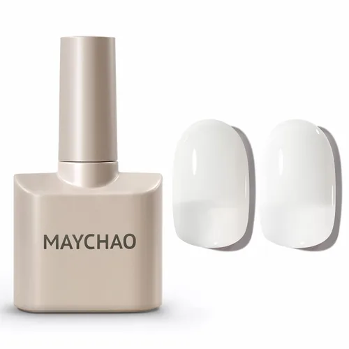 Miniatura 114 de MAYCHAO Esmalte de uñas de gel rosa intenso de 0.5 onzas líquidas, 1 unidad de esmalte de gel rosa brillante, esmalte de uñas que se absorbe con luz
