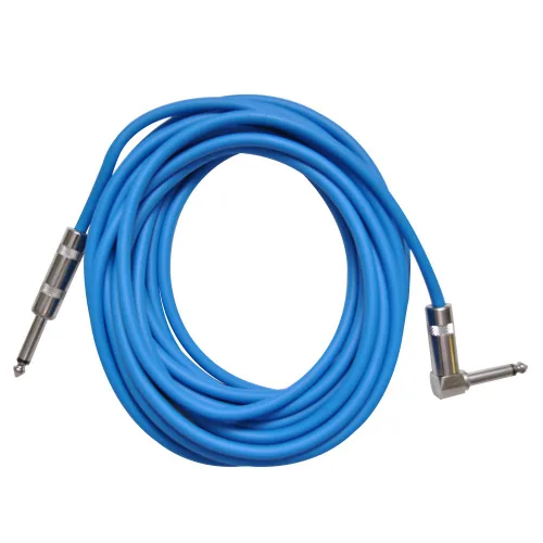Miniatura 5 de Seismic Audio SAGC20R-Cable de guitarra de ángulo recto a recto negro negro de 20 pies Amarillo