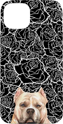 Miniatura 9 de American Bulldog Bully Dog Rose Flower Black White Pattern Case for iPhone 17