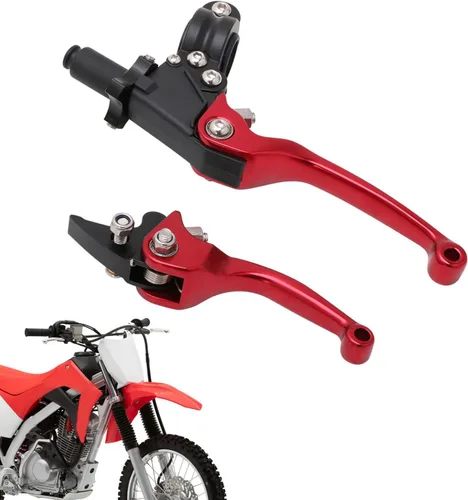 Miniatura 10 de JFG RACING Palanca de freno de embrague para motocicleta, palancas plegables de 7/8'' 22mm, aleación de aluminio, universal para CRF50, KLX, SSR