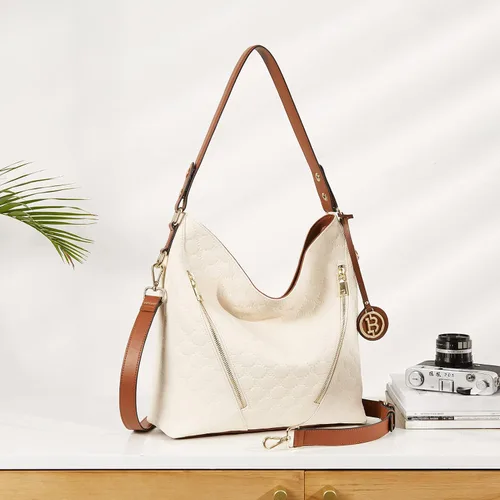Miniatura 2 de BOSTANTEN Bolso de cuero para mujer, diseño de bolsos de hombro, Hobo