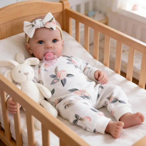 Milidool Muñecas de bebé recién nacidas realistas de 20 pulgadas con cuerpo posable, muñecas de bebé de la vida real con accesorios para niñas de