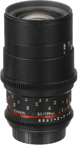 Miniatura 8 de Rokinon Cine DS 3.937 in T3.1 ED UMC Telefoto Macro Cine Lente de Marco Completo para Sony E Mount (FE) Cámaras de lente intercambiable