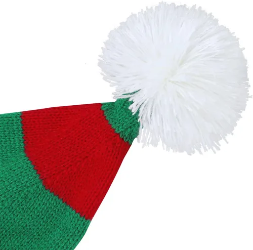 Miniatura 12 de American Trends Gorro de Papá Noel, gorro de Navidad cálido para invierno, gorro holgado de punto trenzado para adultos, mujeres y hombres, fiesta