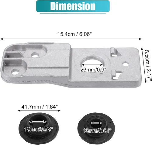 Miniatura 4 de X AUTOHAUX 2 Unidades Soporte inferior del radiador con cojinete de goma Radiato para Chevrolet Cruze Limited 2016 para Chevy Cruze 2011-2015