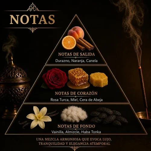 Miniatura 2 de *Arabesque* 90 minutos- 10 unidades de aroma lujoso - cálido y hermoso aroma a miel, naranja, melocotón, vainilla, rosa, canela