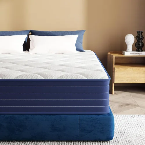 Miniatura 6 de Traumliebe Twin Mattress, 12 Inch Twin Size Mattress in a Box, Double Mattress, Pocket Spring&Memory Foam, Medium, Motion Isolation, CertiPUR-US