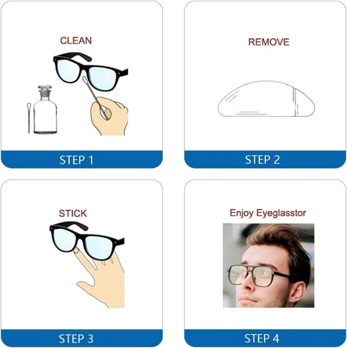 Miniatura 4 de 10 pares de almohadillas adhesivas antideslizantes para la nariz, almohadillas de silicona suave y pegajosa para lentes de sol, agarre para marco