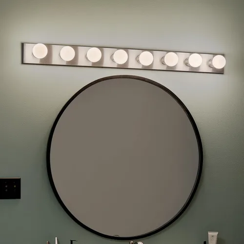 Miniatura 7 de Kichler Baño lineal 624NI de 24 pulgadas, níquel cepillado