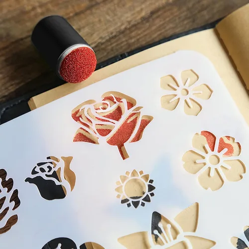 Miniatura 5 de Juego de 40 esponjas para dedos, esponja para dedos con caja de almacenamiento para pintar, dibujo, arte, tinta, manualidades, fabricación