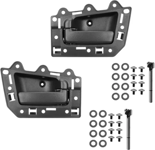 Miniatura 60 de TRQ Juego de 2 manijas de puerta interior trasera cromada y cachemira para Chevy GMC