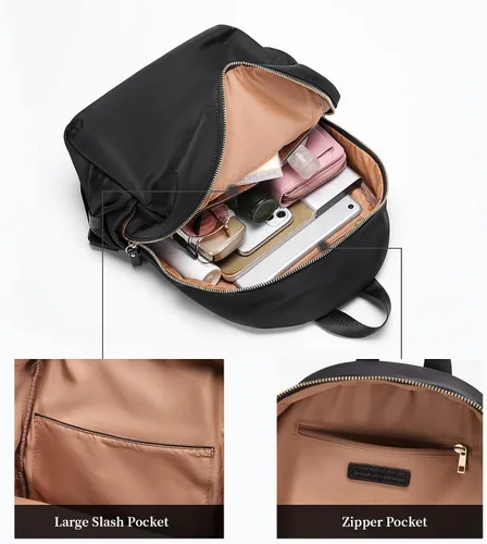 Miniatura 3 de GOLF SUPAGS Elegante mochila para mujer, mochila casual de viaje, mini mochila, bolso de nailon