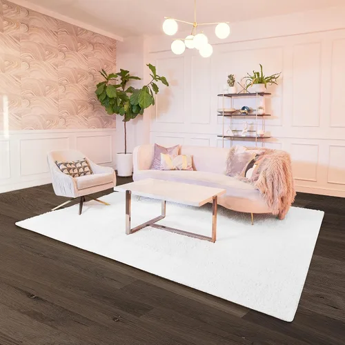 BELLEZE Alfombra moderna de color sólido lavable con pelo alto para dormitorio o sala de estar, estilo bohemio de lujo para decoración interior del