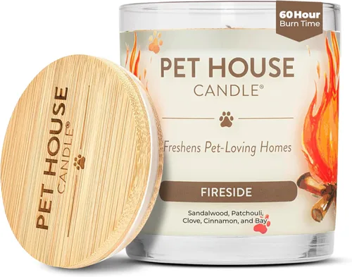 Miniatura 19 de One Fur All, Pet House - Vela 100 % cera de soja, eliminador de olores de mascotas para el hogar, velas aromáticas, no tóxicas y ecológicas