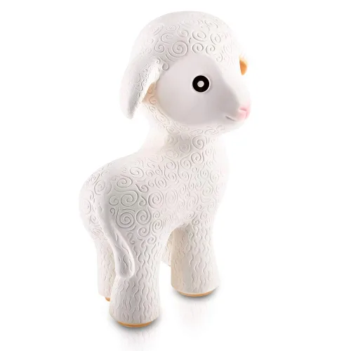Miniatura 4 de CaaOcho Mia The Lamb - Mordedor de goma natural pura para bebés, juguete para bebés sin BPA, juguetes de dentición totalmente naturales para bebés