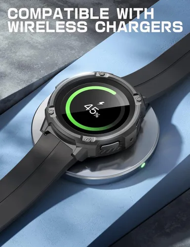 Miniatura 6 de SUPCASE Unicorn Beetle - Funda protectora resistente para Galaxy Watch 5 Pro de 1.772 in (2022), con 2 protectores de pantalla (negro)