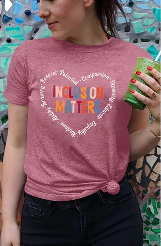 Miniatura 3 de Inclusion Matters - Camiseta para mujer con temática de salud mental y educación especial, camiseta para profesores, linda camiseta de terapeuta