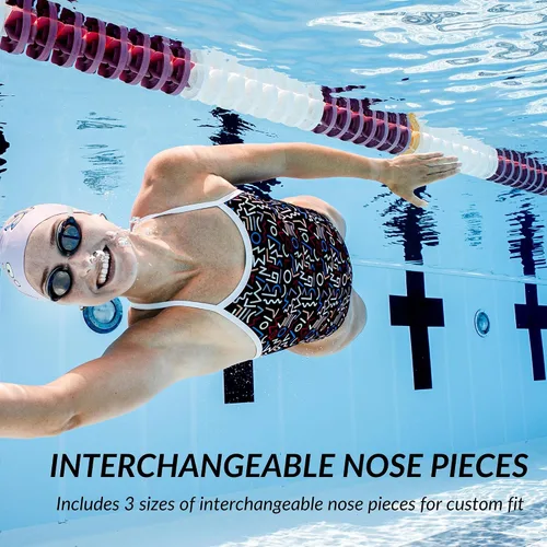 Miniatura 5 de Sporti Gafas de natación unisex para adultos, gafas de natación antivaho para hombres y mujeres, resistentes a roturas, correas dobles, varios Lente